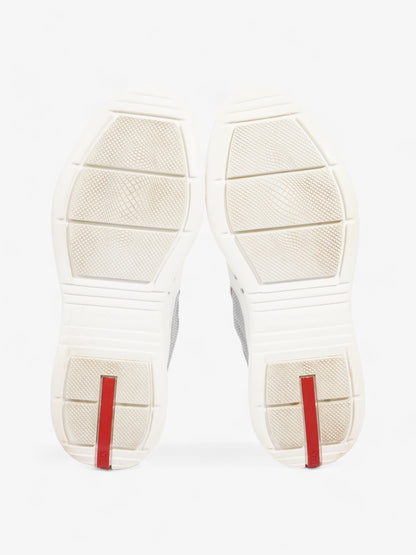 Prada America's Cup Sneakers White / Grey Leather EU 43 UK 9