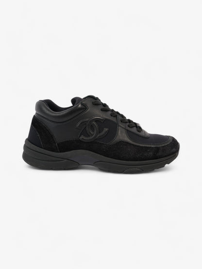 Chanel CC Logo Sneakers Black Suede EU 39 UK 6