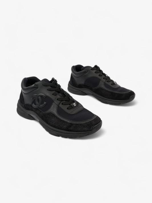 Chanel CC Logo Sneakers Black Suede EU 39 UK 6