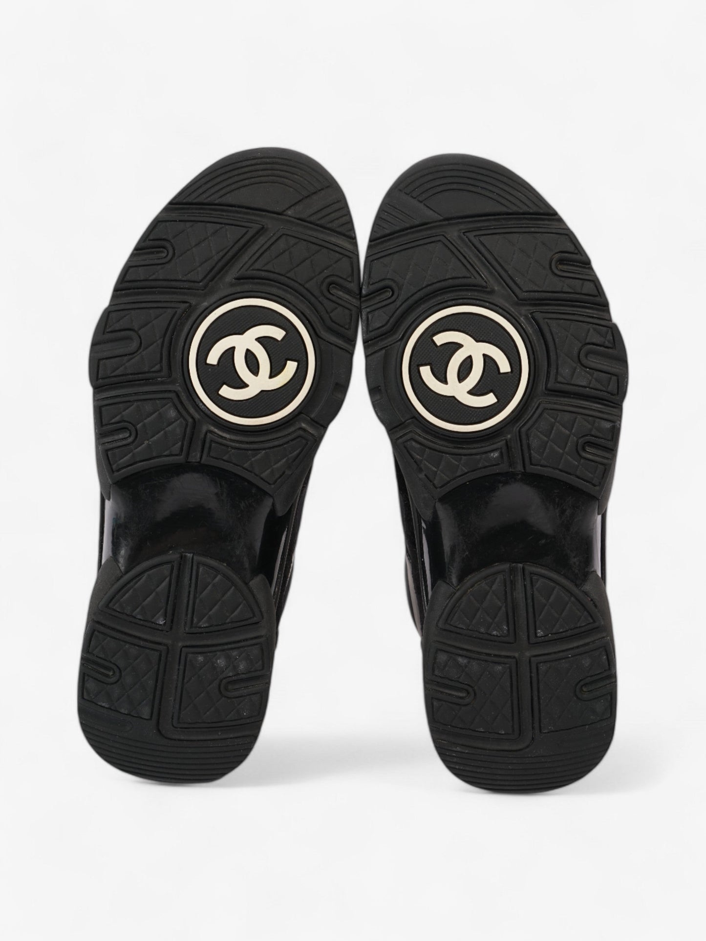Chanel CC Logo Sneakers Black Suede EU 39 UK 6