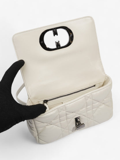 Christian Dior Caro Latte Dior Calfskin Leather Small