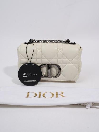 Christian Dior Caro Latte Dior Calfskin Leather Small