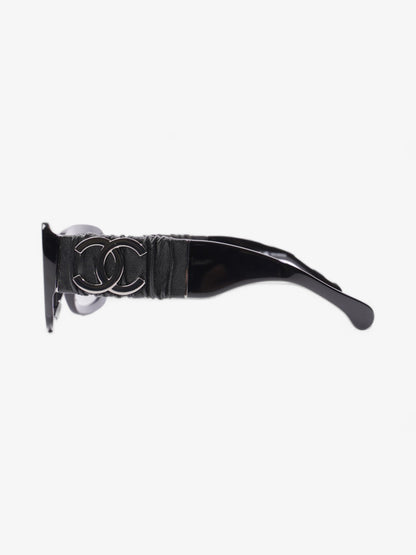 Chanel CC Sunglasses Black Acetate 140mm