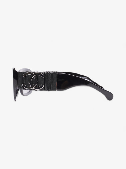 Chanel CC Sunglasses Black Acetate 140mm