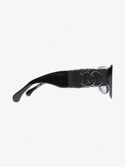 Chanel CC Sunglasses Black Acetate 140mm