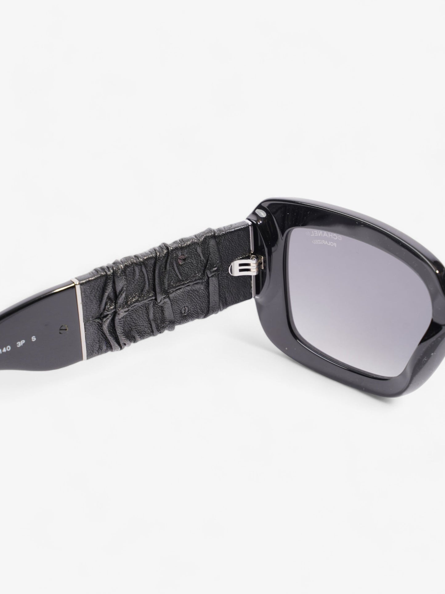 Chanel CC Sunglasses Black Acetate 140mm