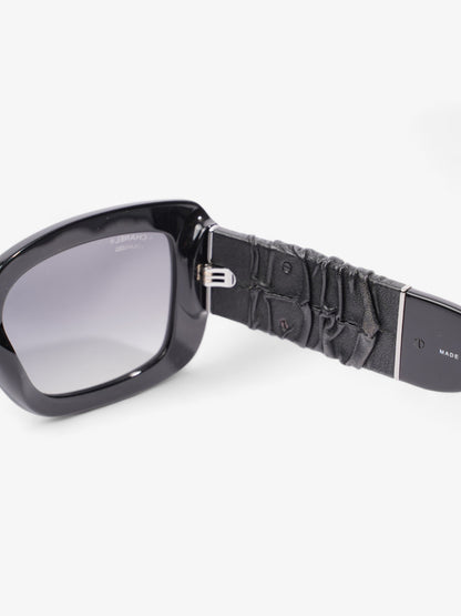 Chanel CC Sunglasses Black Acetate 140mm