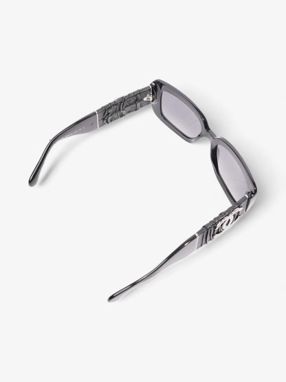 Chanel CC Sunglasses Black Acetate 140mm