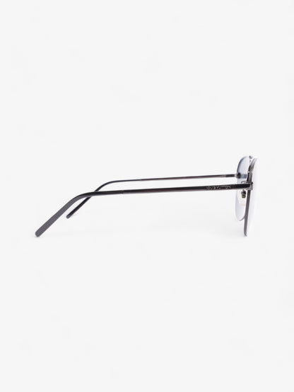 Louis Vuitton Aviator Sunglasses Black Monogram Acetate 140mm