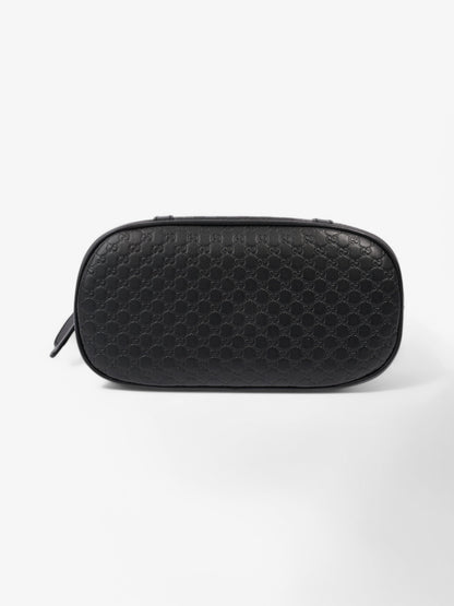 Gucci Microguccissima Dome Bag Black Embossed Leather Mini