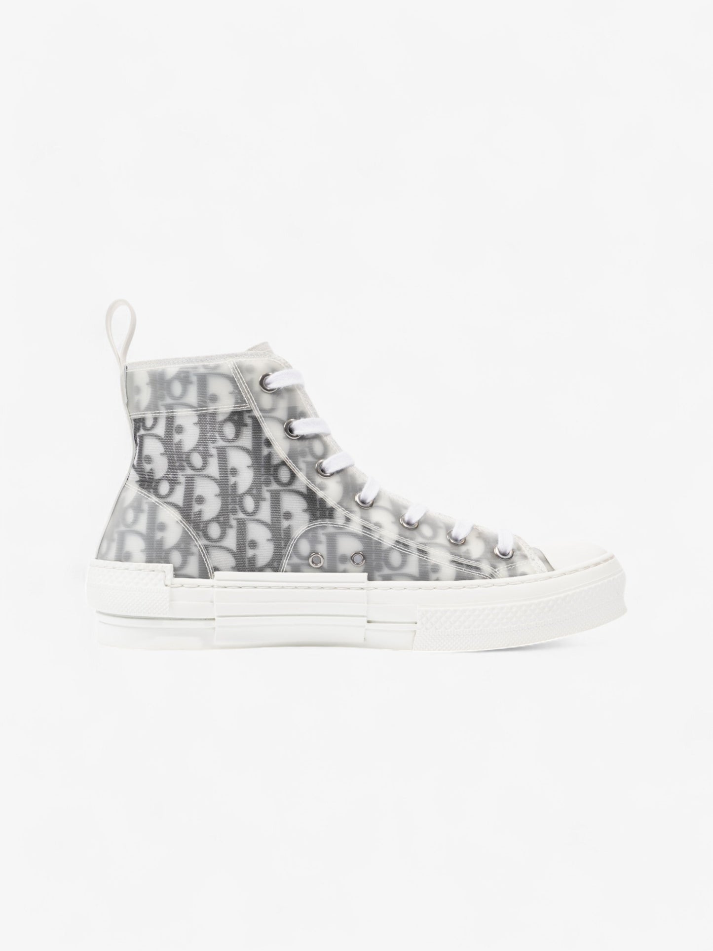 Christian Dior B23 High-tops White  / Grey Oblique Mesh EU 40 UK 6
