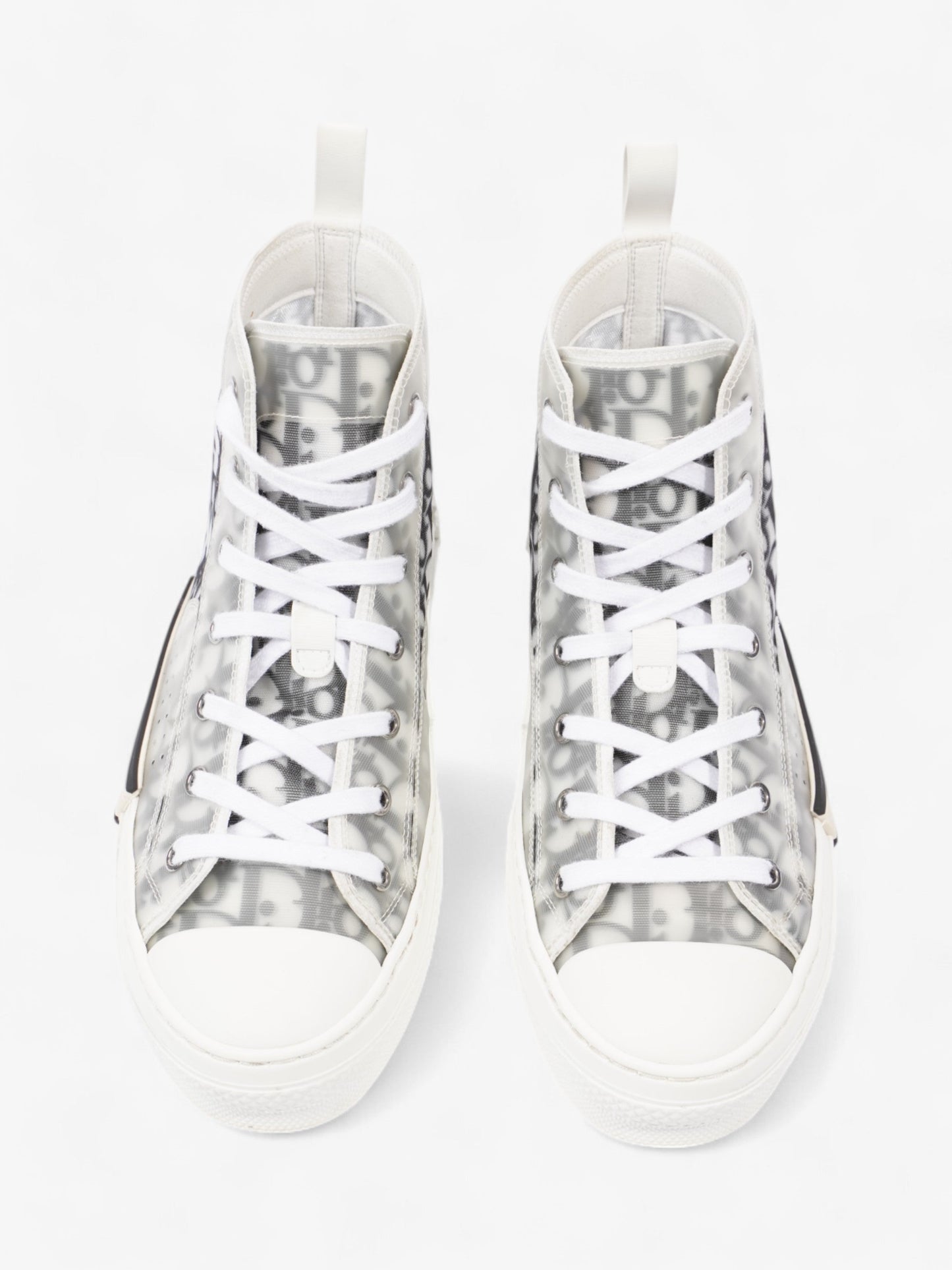 Christian Dior B23 High-tops White  / Grey Oblique Mesh EU 40 UK 6