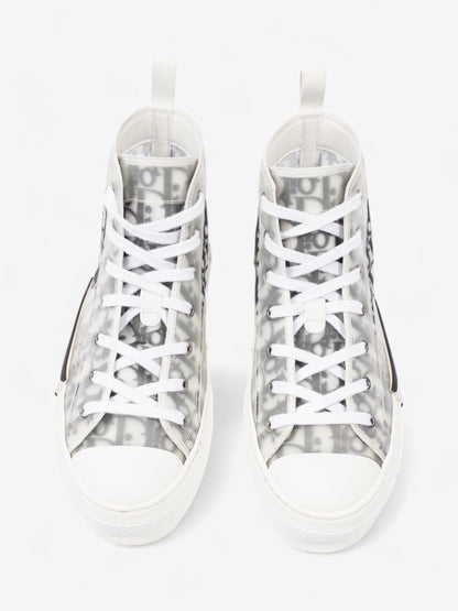 Christian Dior B23 High-tops White  / Grey Oblique Mesh EU 40 UK 6