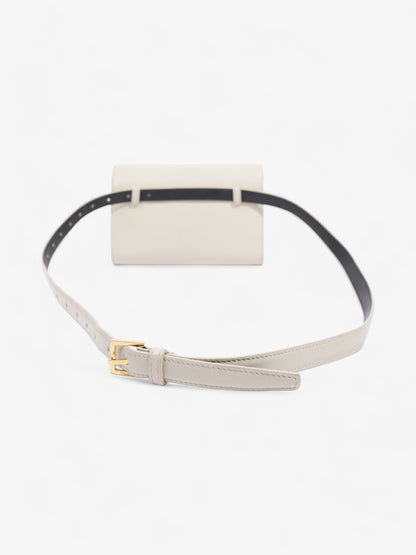 Saint Laurent Kate Belt Bag Cream Calfskin Leather