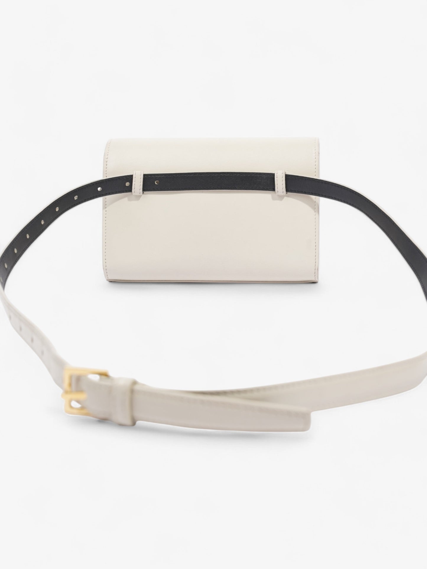 Saint Laurent Kate Belt Bag Cream Calfskin Leather