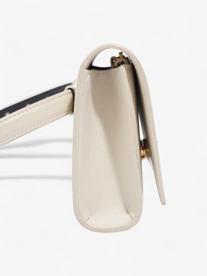 Saint Laurent Kate Belt Bag Cream Calfskin Leather