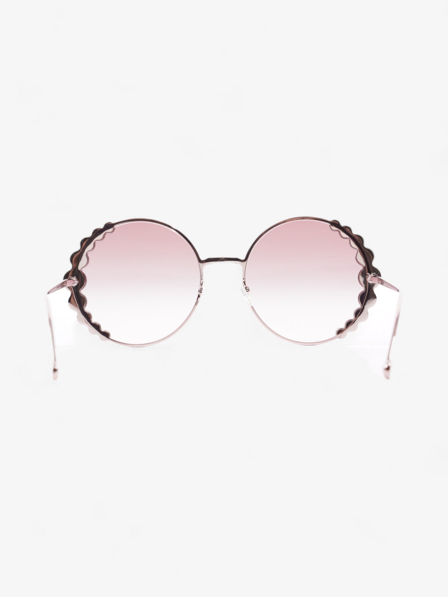 Fendi Round Crystal Sunglasses Gradient Pink Acetate 135mm