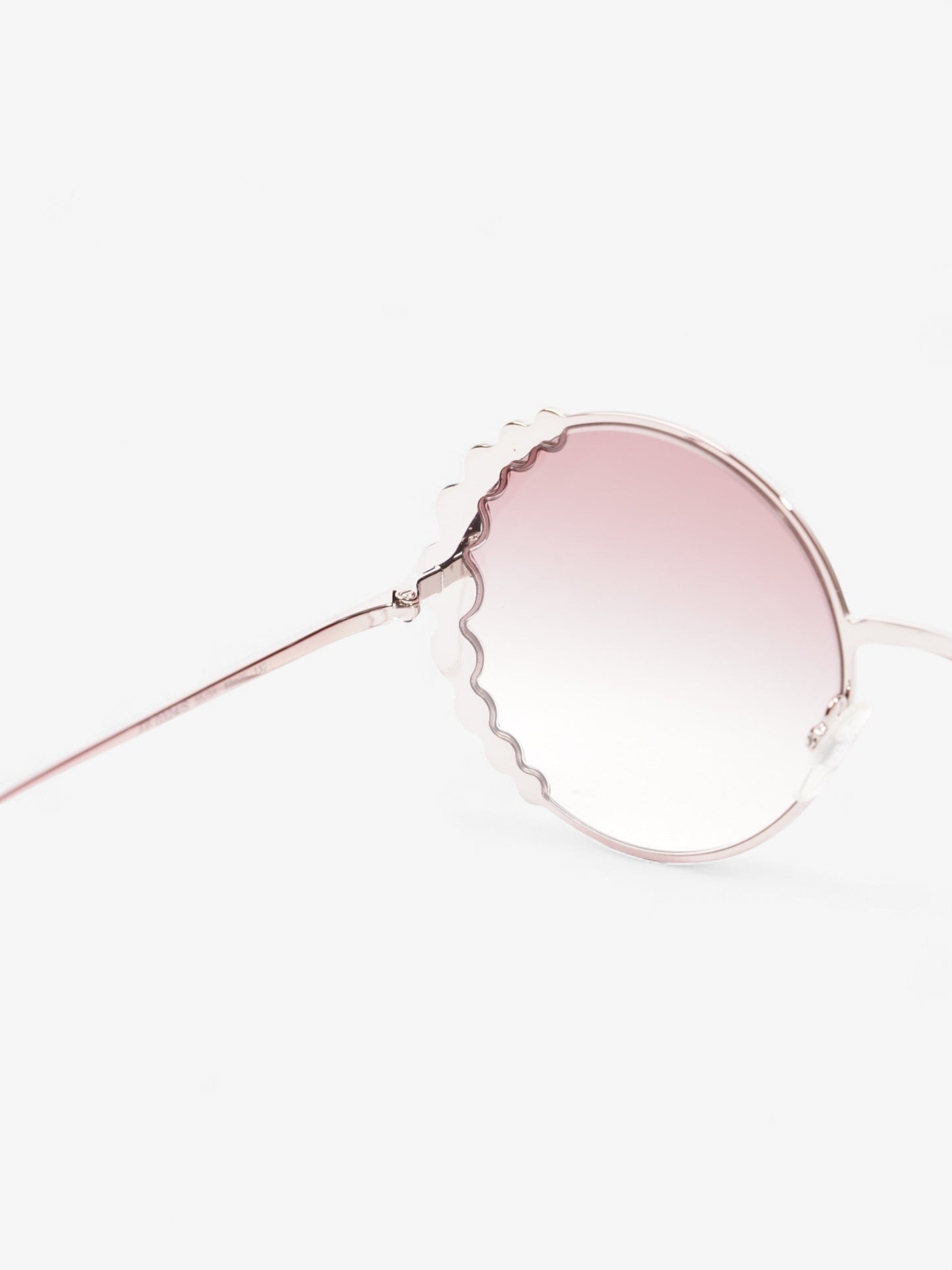 Fendi Round Crystal Sunglasses Gradient Pink Acetate 135mm