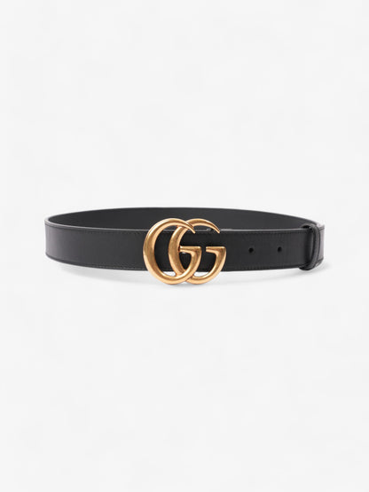 Gucci GG Marmont Belt Black / Gold Leather 75cm / 30"