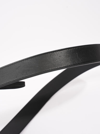 Gucci GG Marmont Belt Black / Gold Leather 75cm / 30"