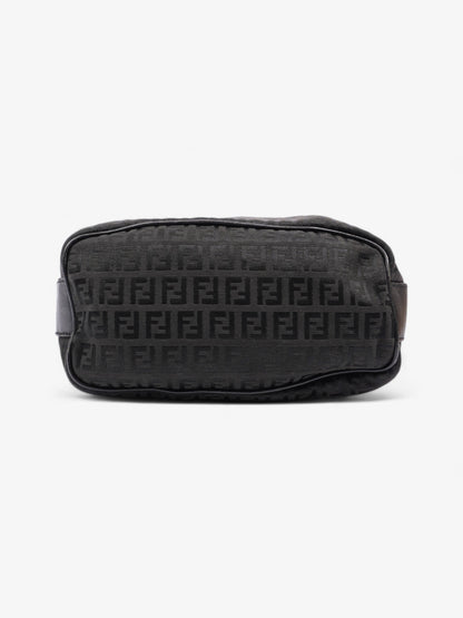 Fendi Zucchino Shoulder Bag Black Canvas