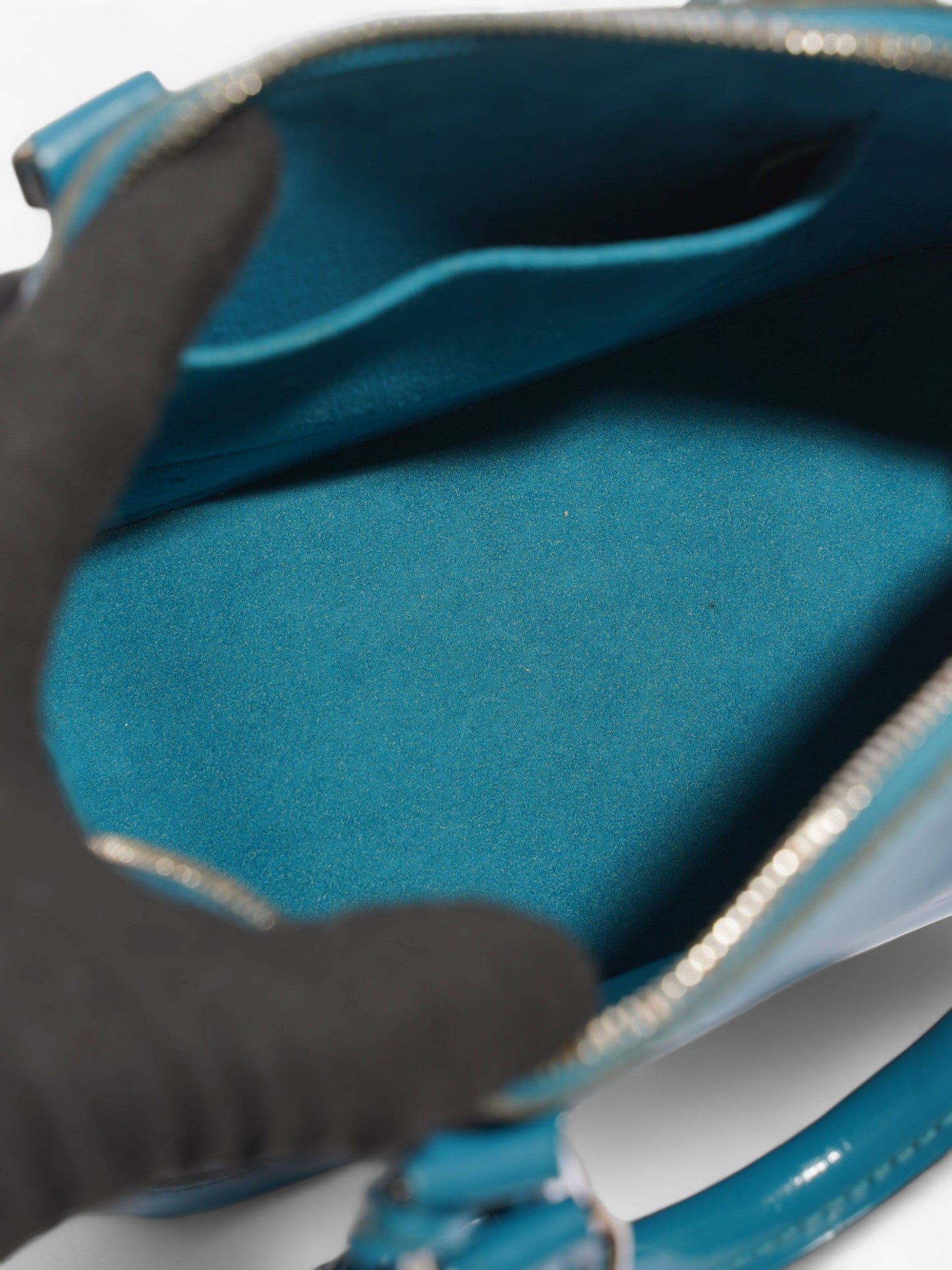 Louis Vuitton Alma BB Cyan Blue Epi Leather