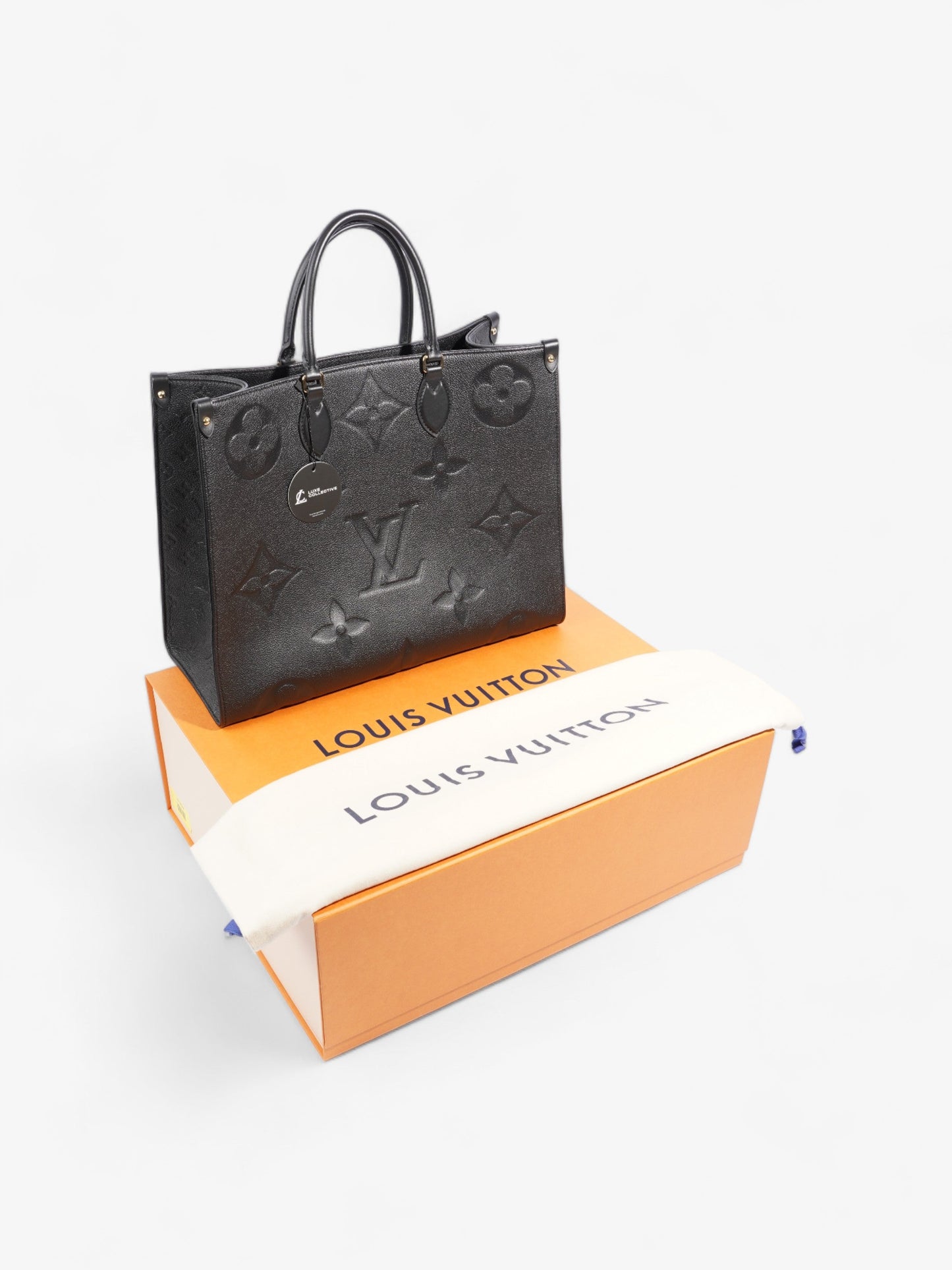 Louis Vuitton OnTheGo Black Monogram Empreinte Leather GM