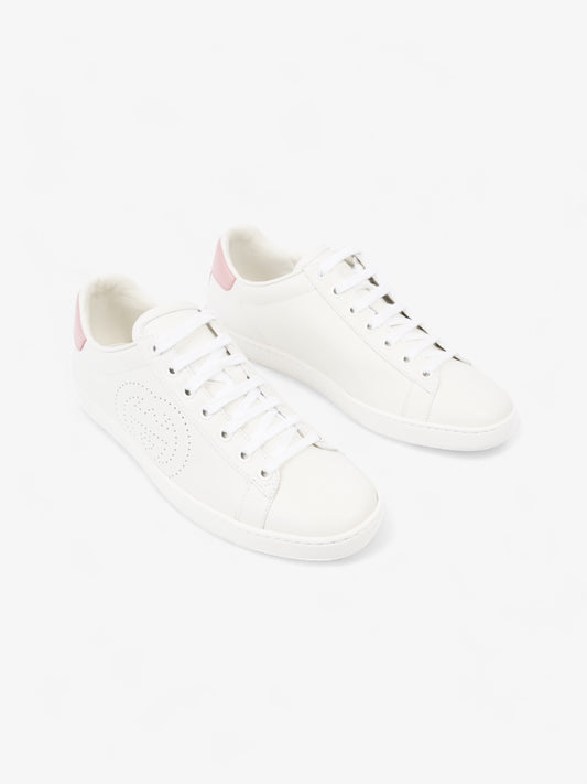 Gucci Ace Interlocking G Sneakers White / Pink Leather EU 38.5 UK 5.5