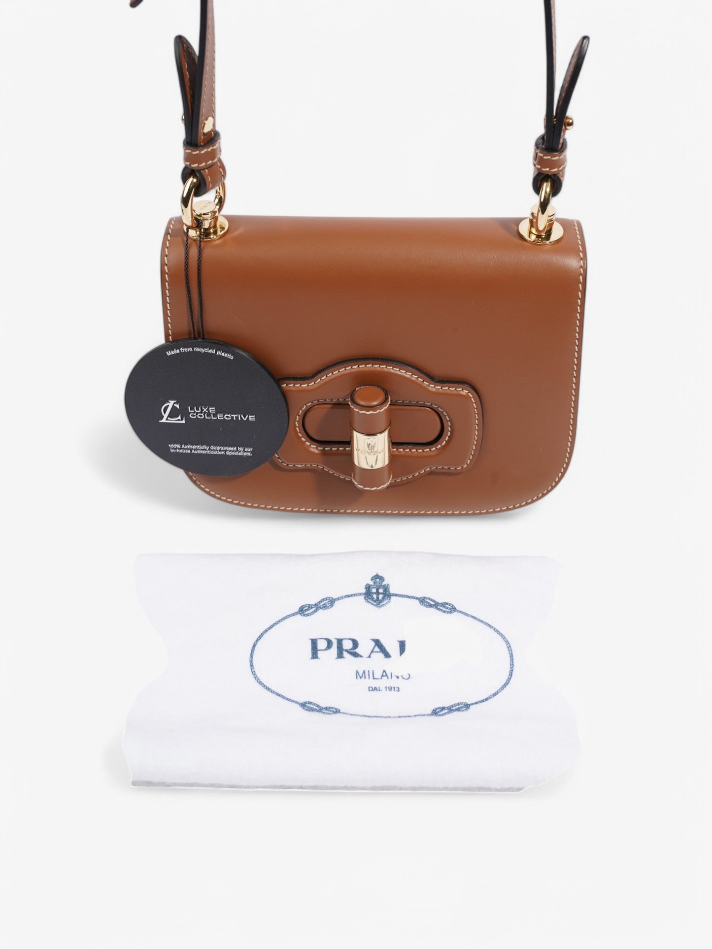 Prada Prada City Brown Leather