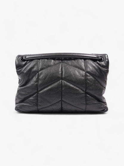Saint Laurent Lou Lou Puffer Black Nappa Leather Large