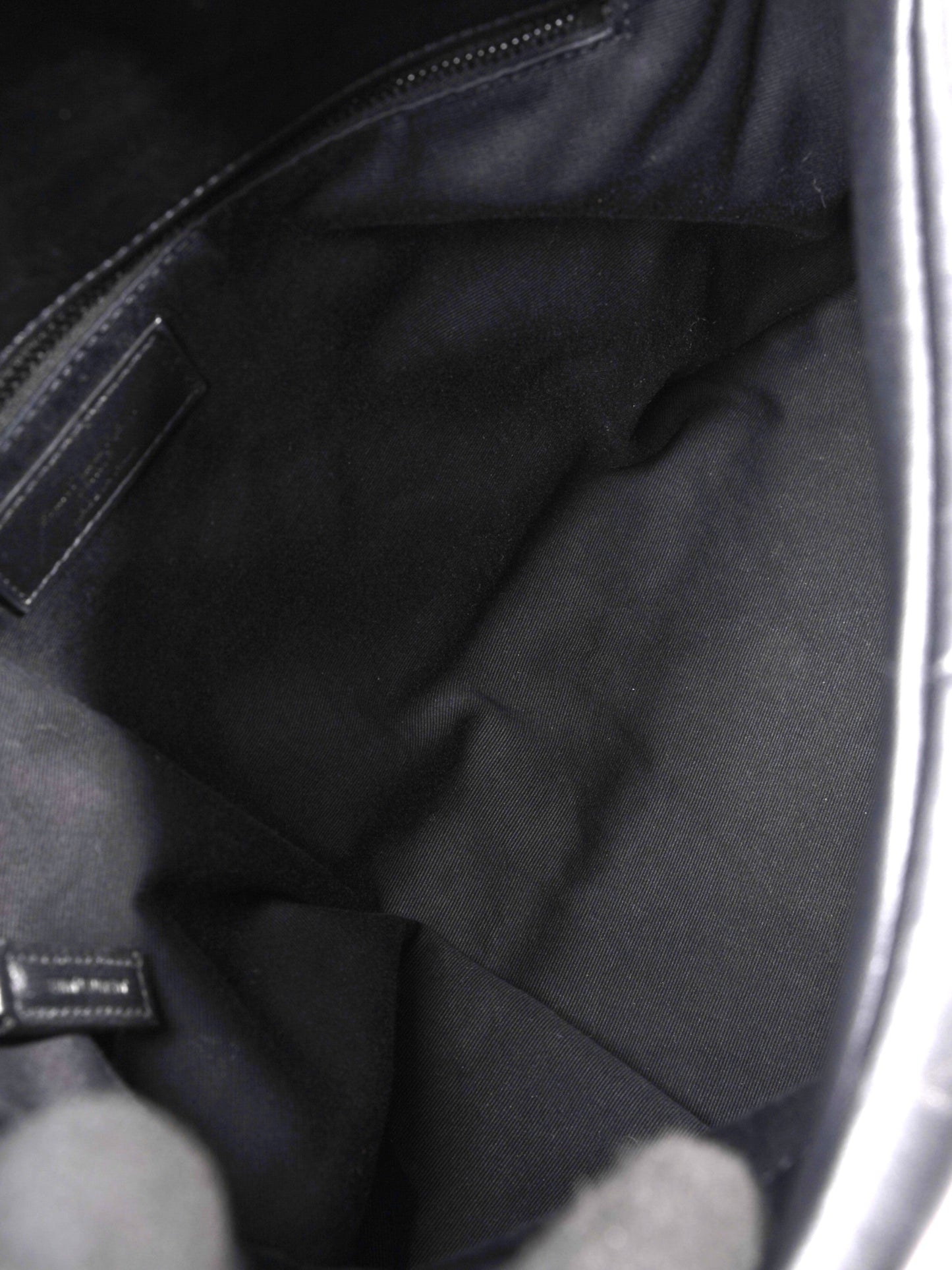 Saint Laurent Lou Lou Puffer Black Nappa Leather Large