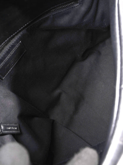 Saint Laurent Lou Lou Puffer Black Nappa Leather Large