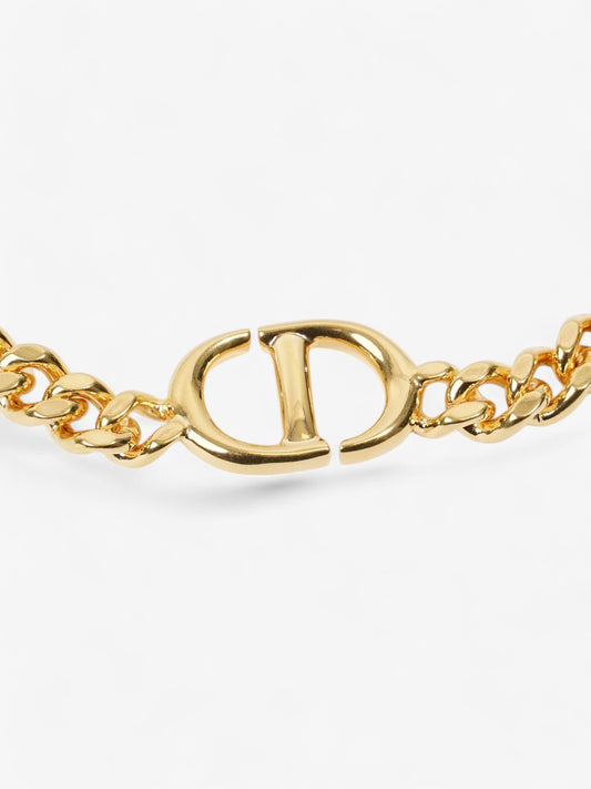 Christian Dior CD Chain Choker Gold Base Metal