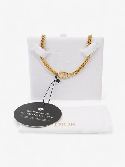 Christian Dior CD Chain Choker Gold Base Metal