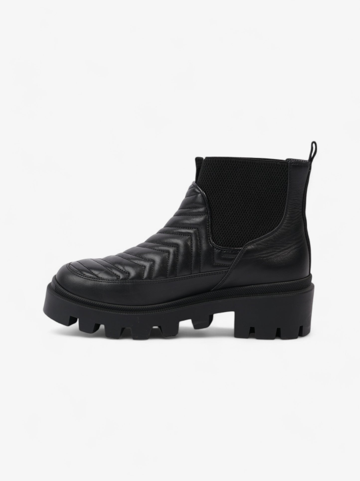 Gucci GG Marmont Boots Black Leather EU 40.5 UK 7.5