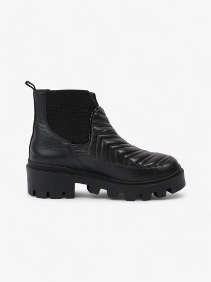 Gucci GG Marmont Boots Black Leather EU 40.5 UK 7.5