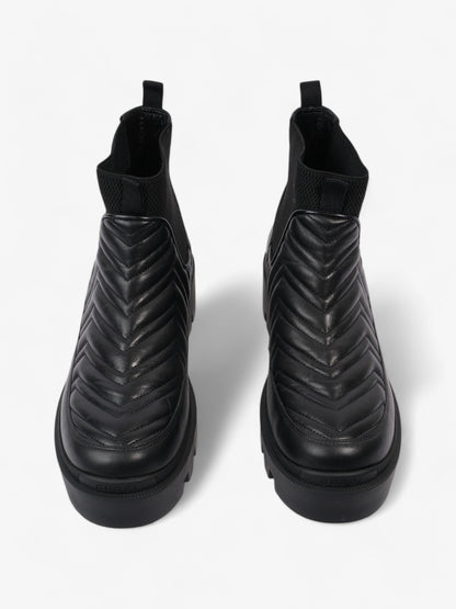 Gucci GG Marmont Boots Black Leather EU 40.5 UK 7.5