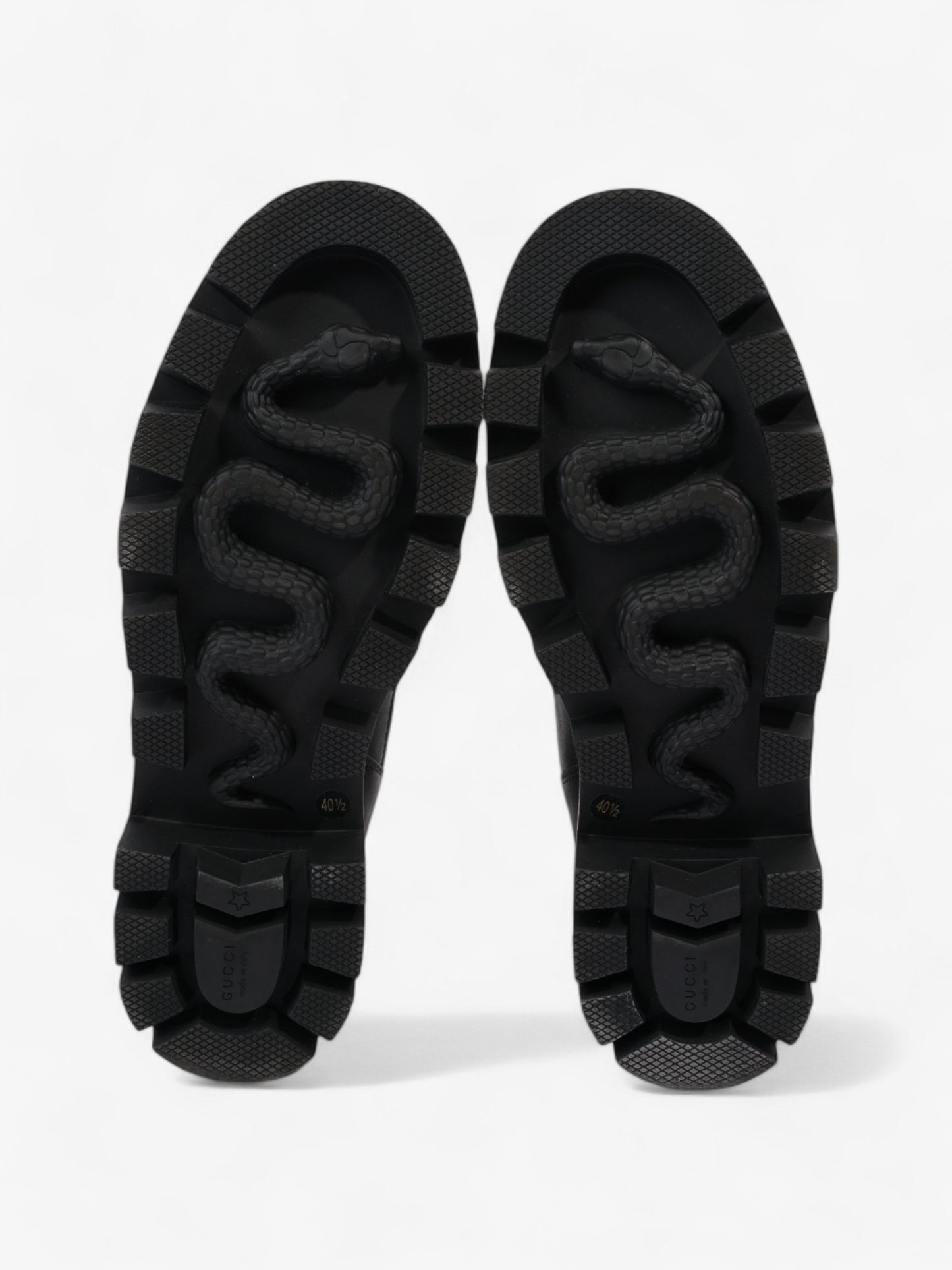 Gucci GG Marmont Boots Black Leather EU 40.5 UK 7.5