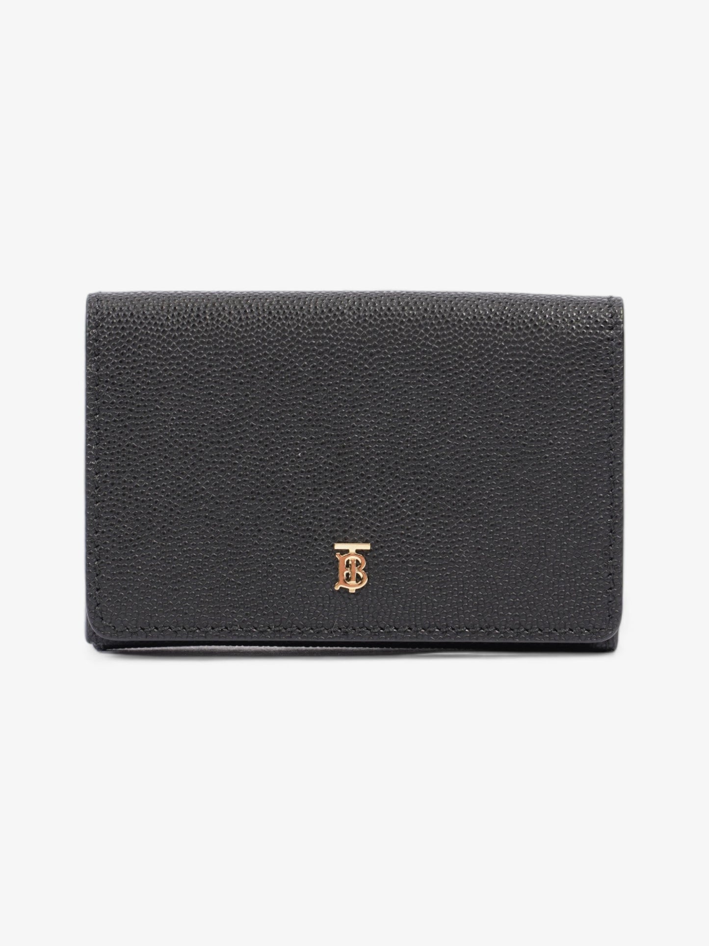 Burberry Lark TB Purse Black Grained Leather
