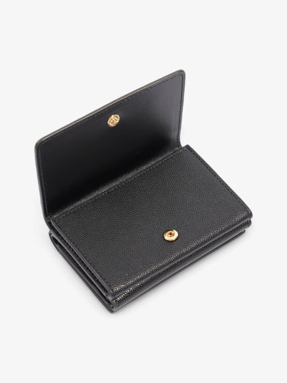 Burberry Lark TB Purse Black Grained Leather