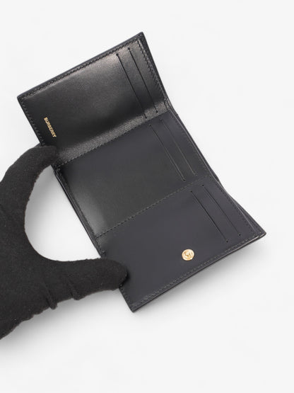 Burberry Lark TB Purse Black Grained Leather