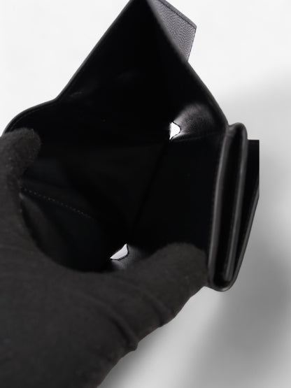 Burberry Lark TB Purse Black Grained Leather