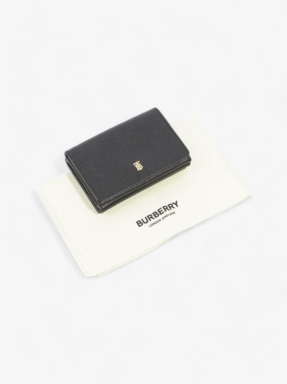 Burberry Lark TB Purse Black Grained Leather