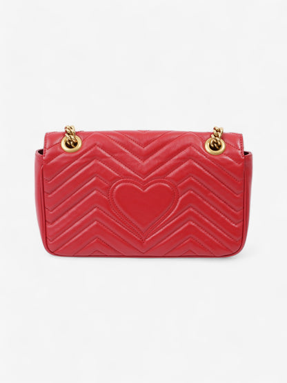 Gucci GG Marmont Red Matelasse Leather Small