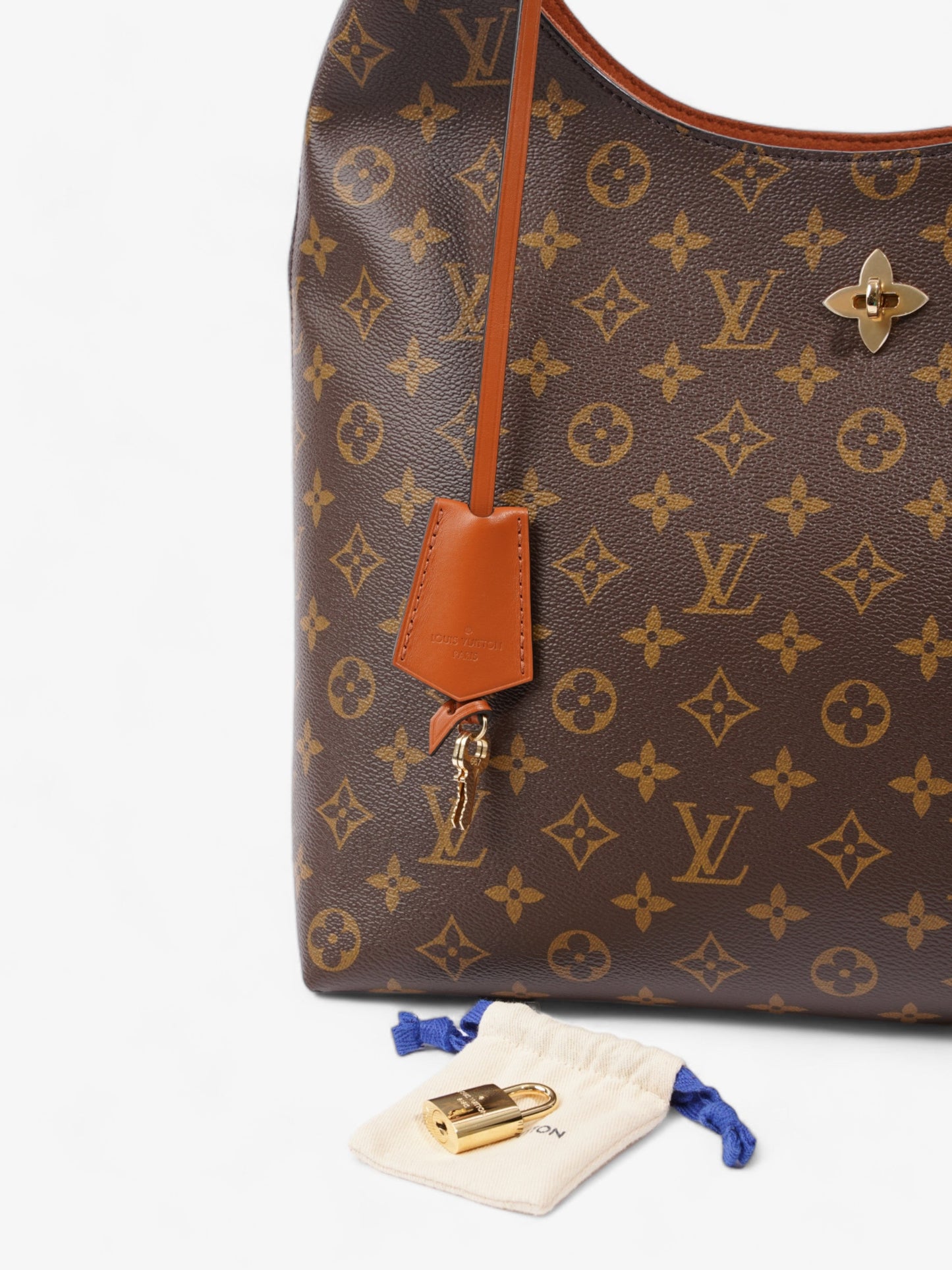 Louis Vuitton Flower Hobo Monogram Coated Canvas