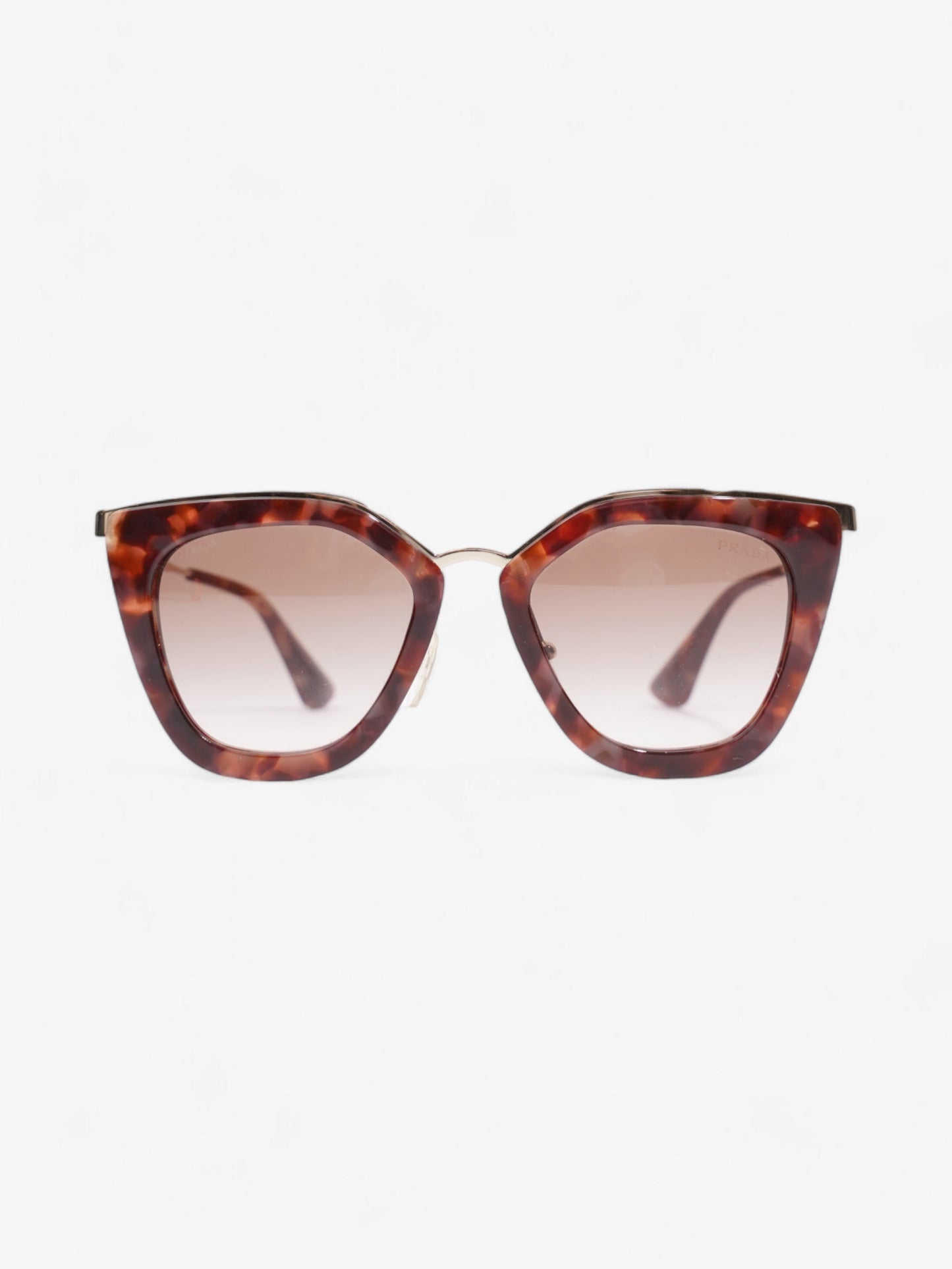 Prada Cat-Eye Sunglasses Brown / Pink / Gold Acetate 140mm