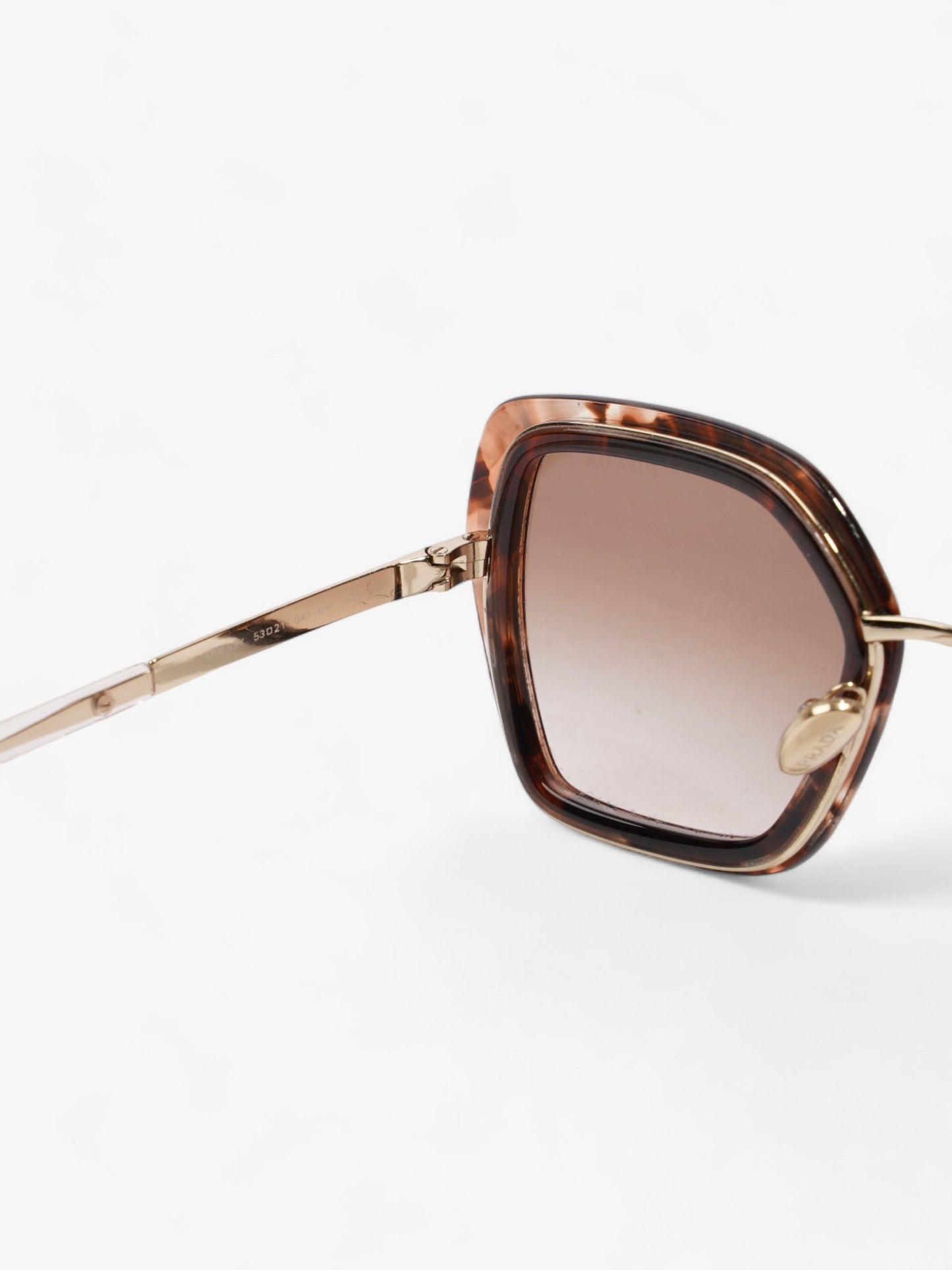 Prada Hexagon Sunglasses Tortoise  Acetate 135mm