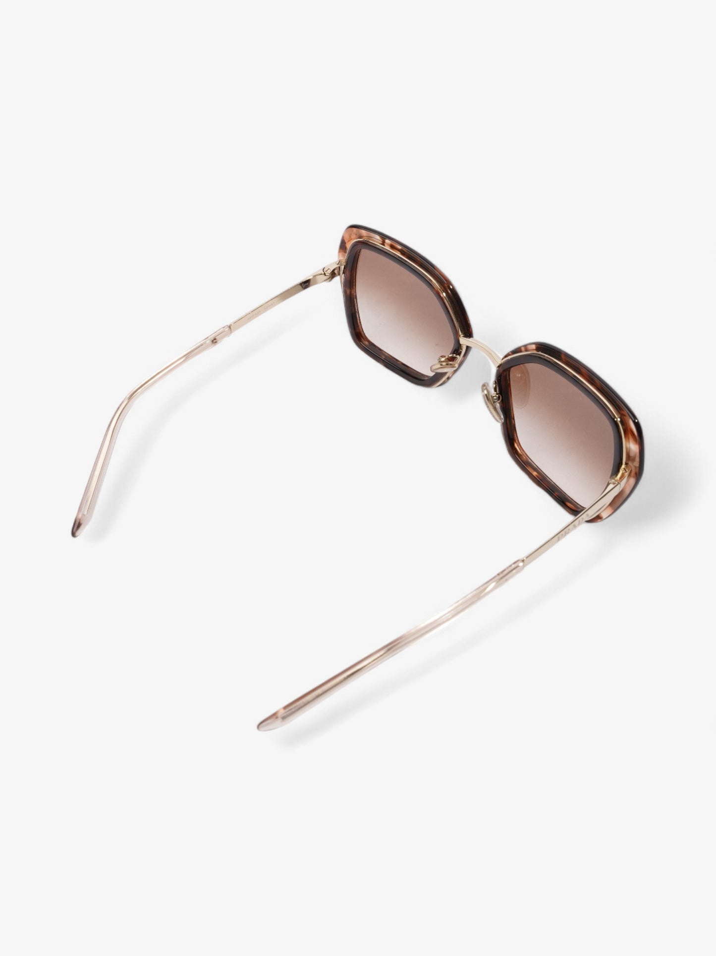 Prada Hexagon Sunglasses Tortoise  Acetate 135mm