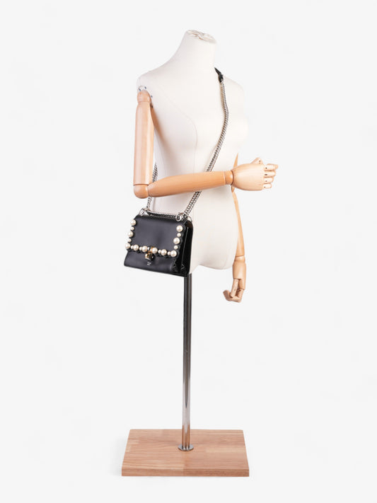 Fendi Kan I Black Leather Small