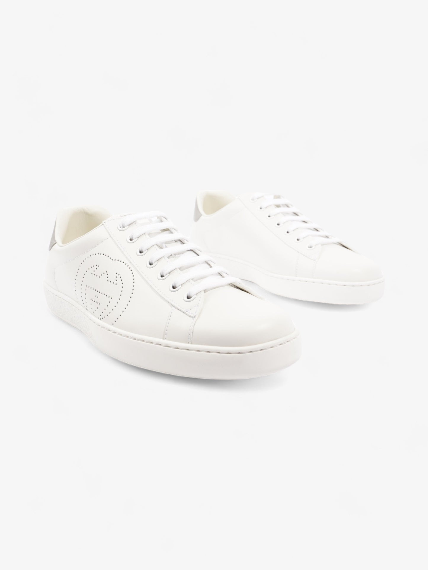 Gucci Interlocking G Sneaker White Leather EU 43.5 UK 9.5